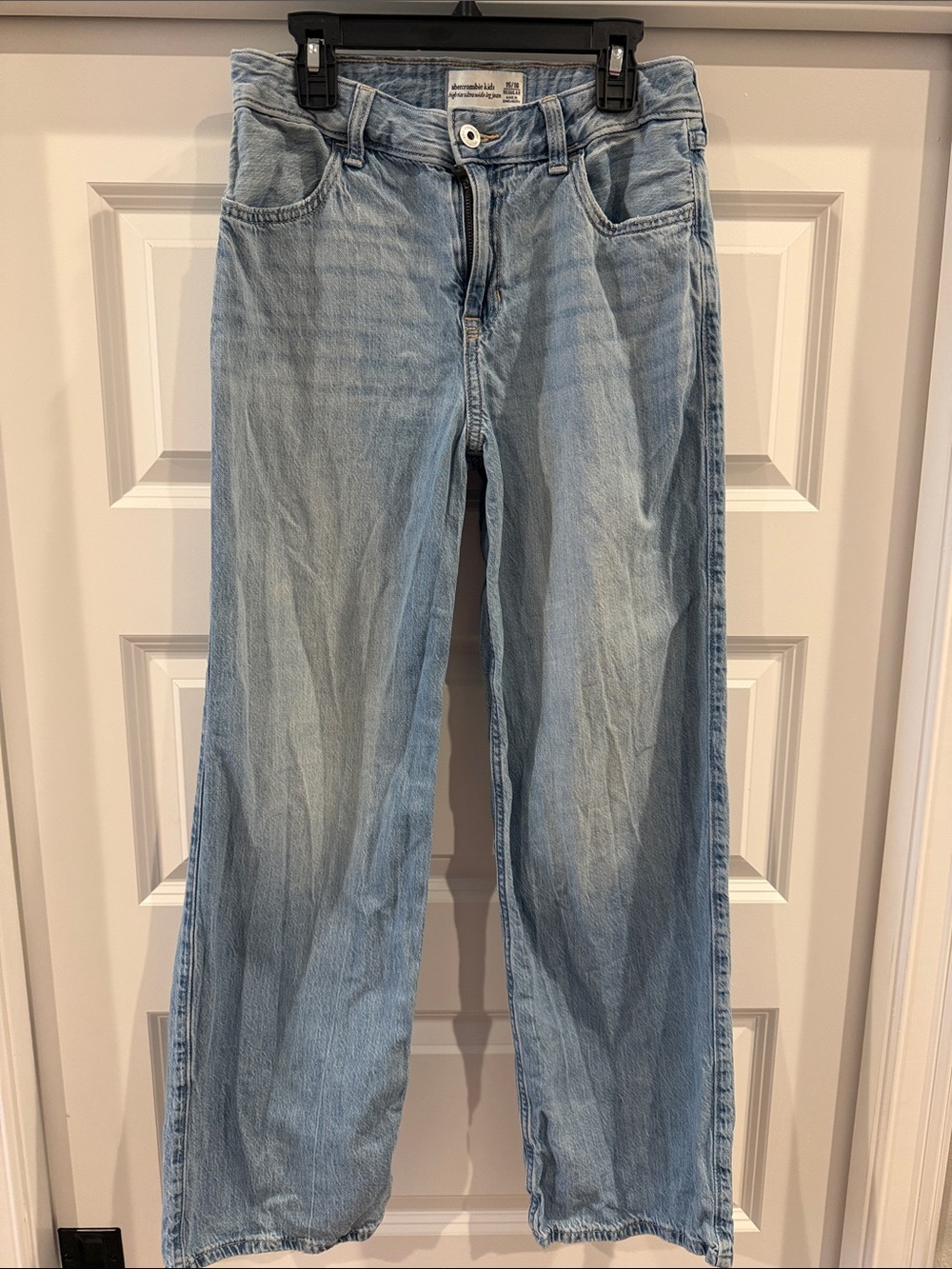 abercrombie kids Light Blue Wide Leg Jeans